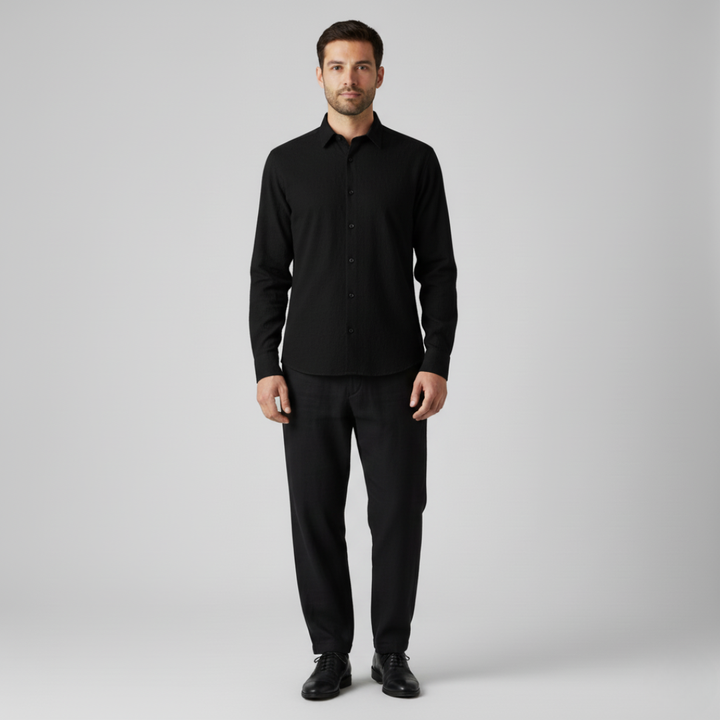 Carolos | Comoda camicia a tinta unita da uomo