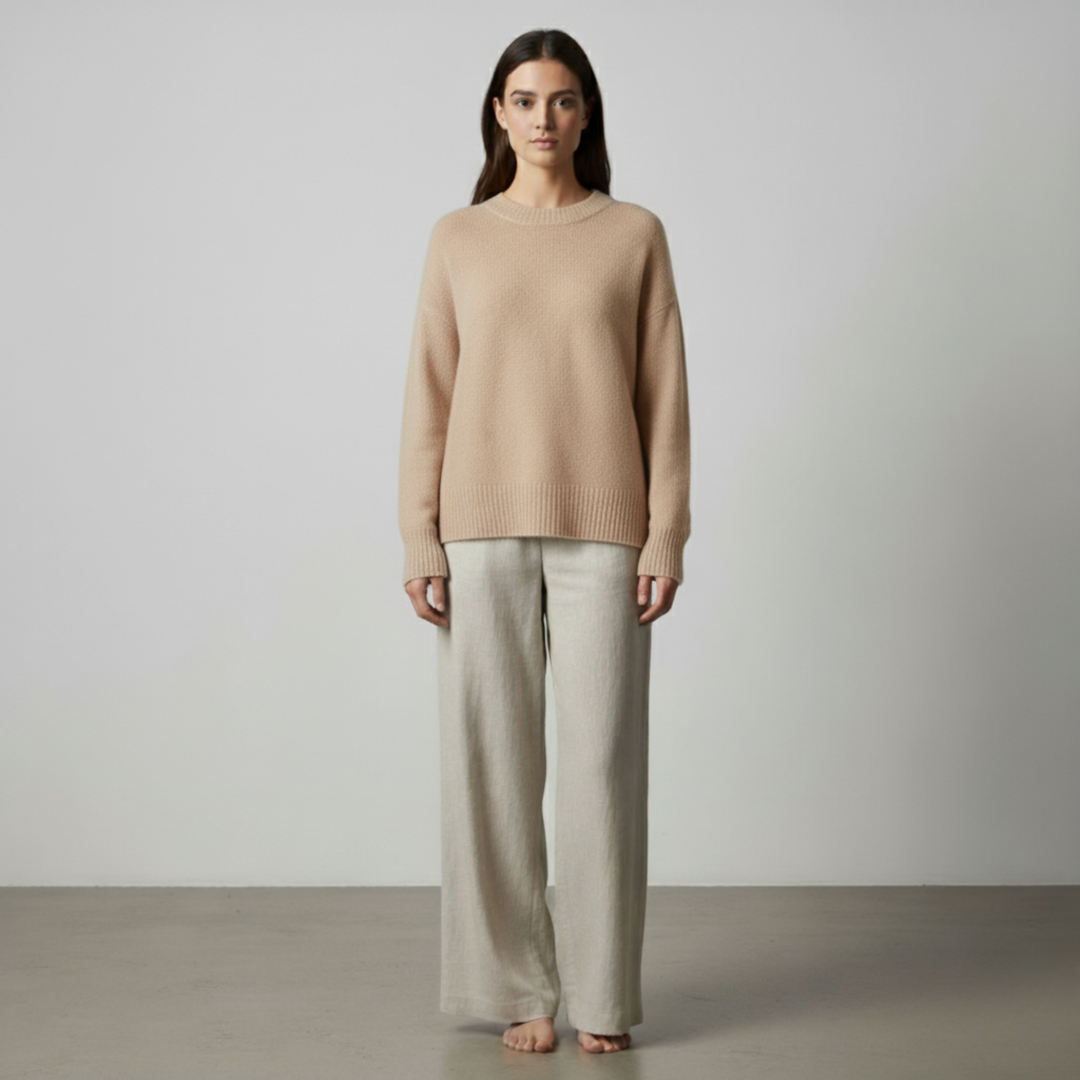 Victoire | Maglione casual in cashmere effetto lino