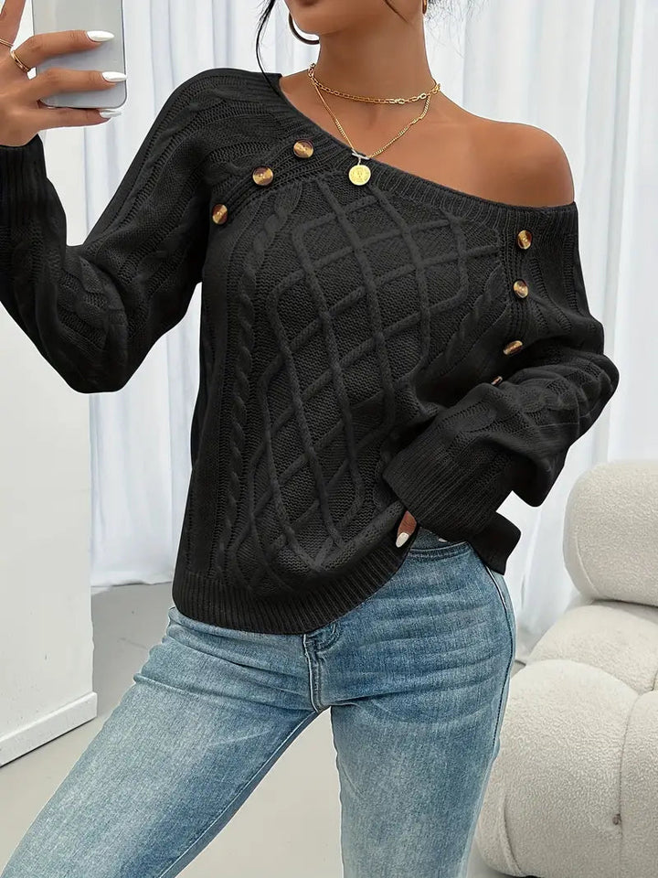 Lina | Pullover a Maniche Lunghe – Elegante Stile Casual
