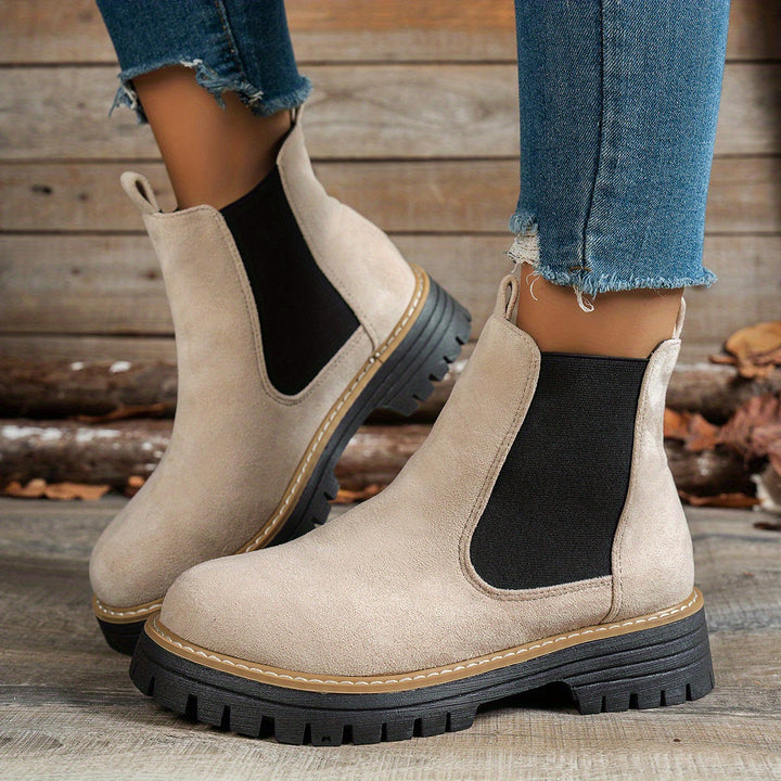 Martina | Stivaletti Chelsea Platform con Suola Carrarmato