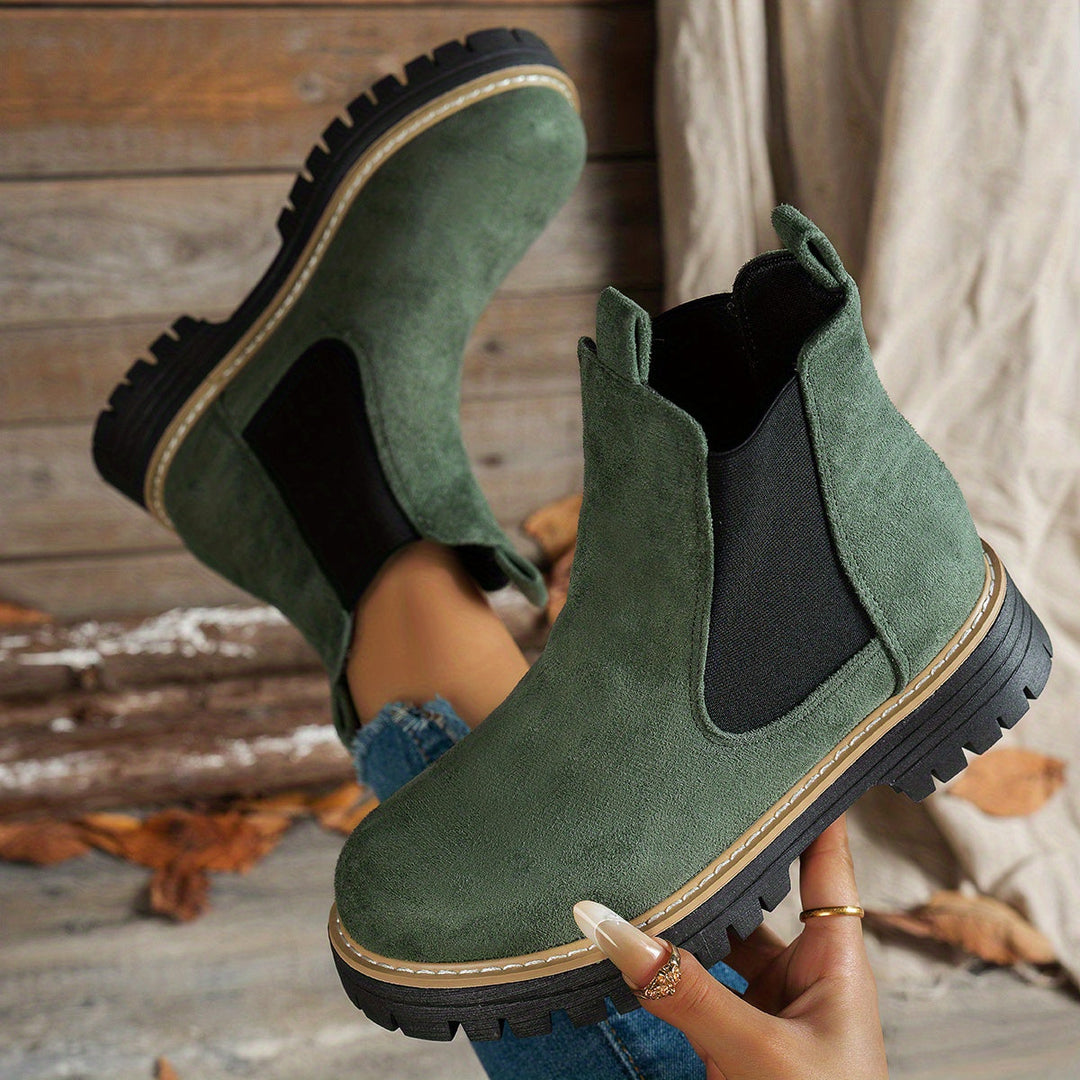 Martina | Stivaletti Chelsea Platform con Suola Carrarmato