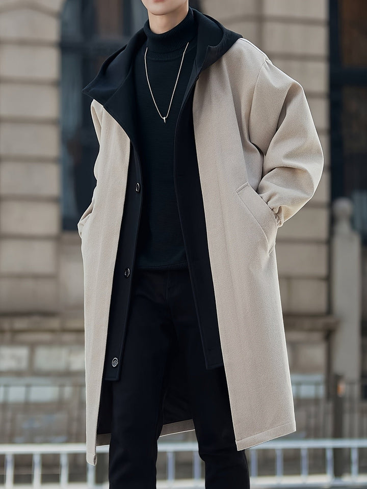 Harrison | Cappotto Longline con Cappuccio Elegante