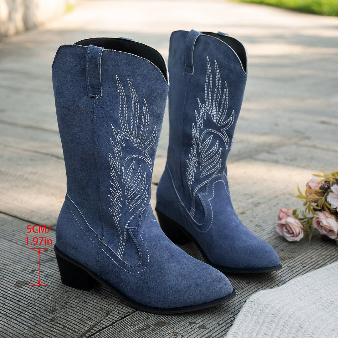 Chiara | Stivali da Cowboy Western da Donna con Punta Affusolata
