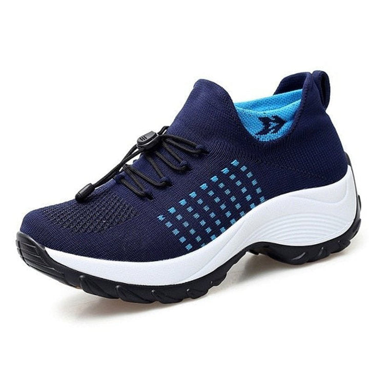 Emily | Sneakers Ortopediche con Plateau in Maglia