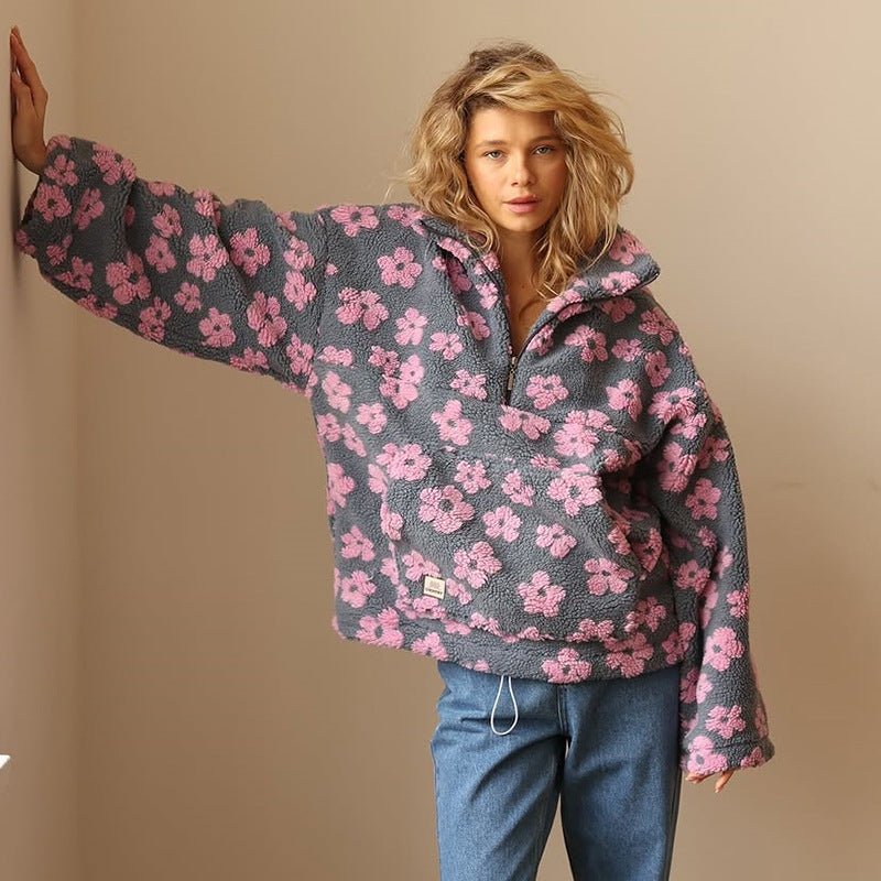 Daisy | Sweaters – Cozy Floral Hoodie for Women