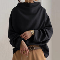 Elizabeth | Maglione Oversize in Maglia con Collo Alto