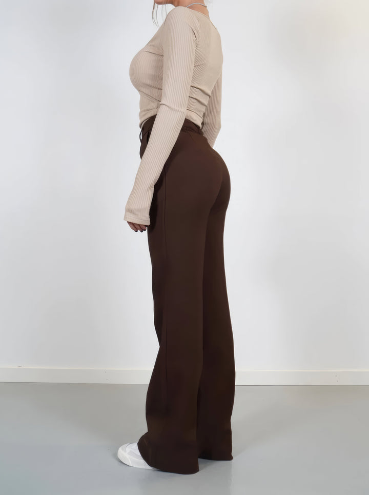 Sophia | Pantaloni casual a gamba larga eleganti e comodi