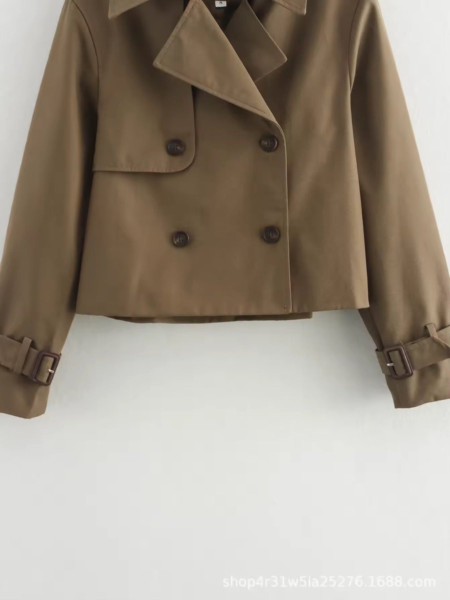 Eliana | Trench coat corto a doppio petto comodo e moderno