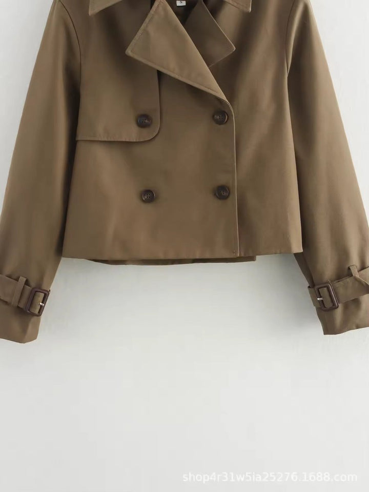 Eliana | Trench coat corto a doppio petto comodo e moderno