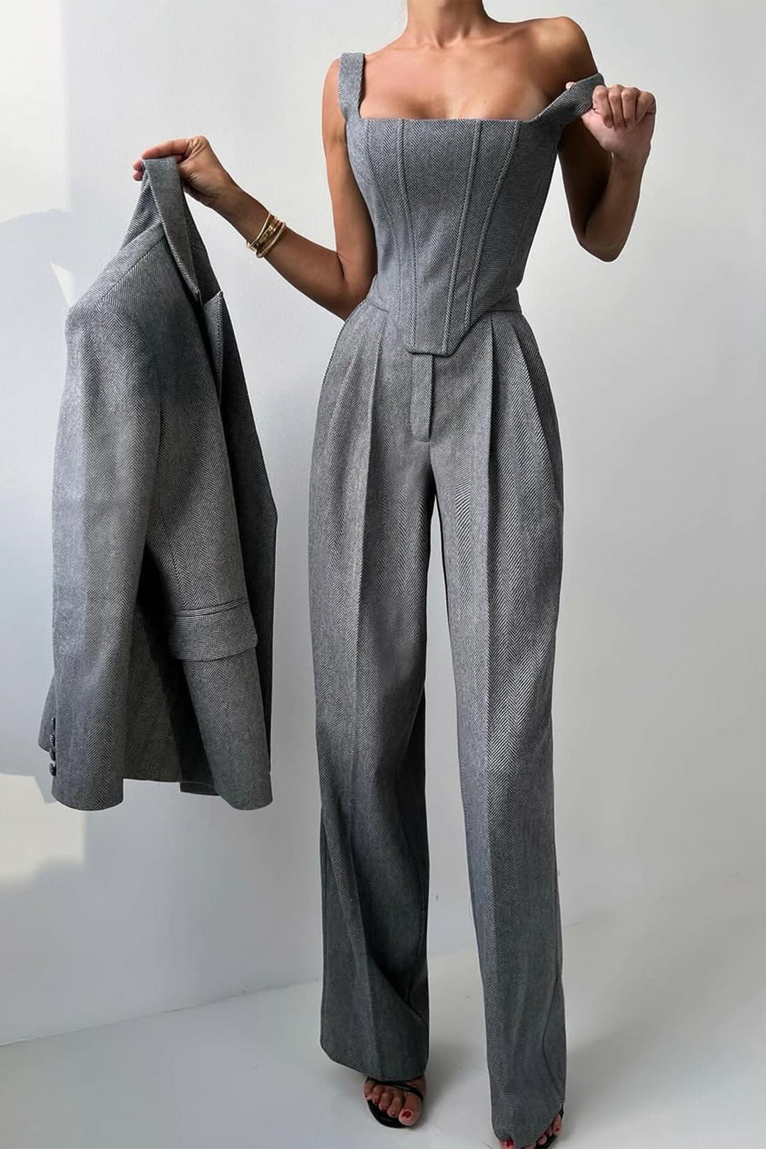 Arianna | Completo Donna a Tre Pezzi con Blazer Doppiopetto