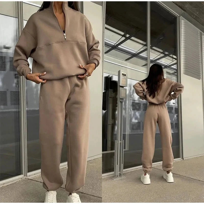 Aurora | Casual and Chic High-Waisted Two-Piece Loungewear Set