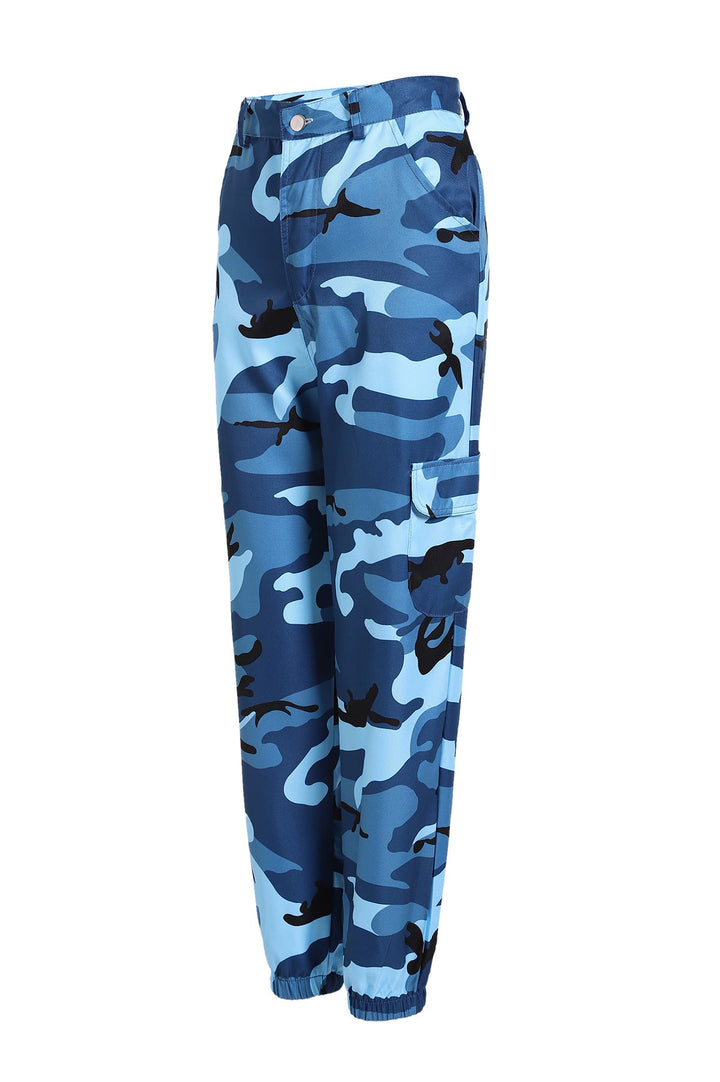 Klaudia | Trendige und bequeme Camouflage-Cargohose mit elastischem Bund
