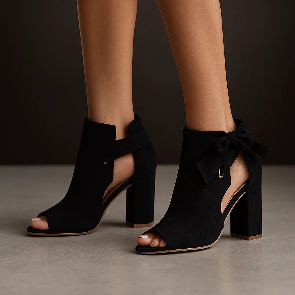 Marcella | Open Toe Heels – Elegante Stile con Nastro