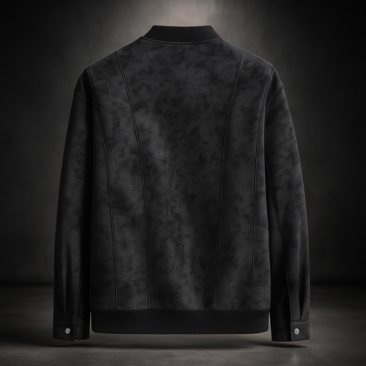 Olyndra | Bomber Jacket – Soft Vegan Suede Design