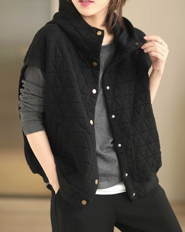 Livia | Gilet Sportivo Invernale con Cappuccio da Donna