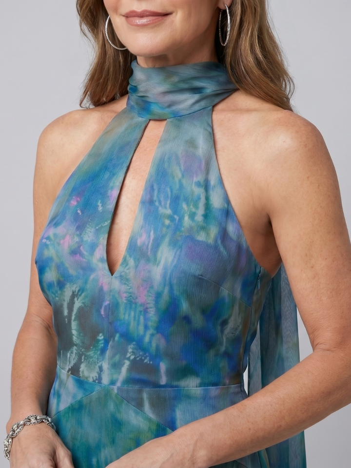 Juniper | Maxi Dress con Halter e Keyhole