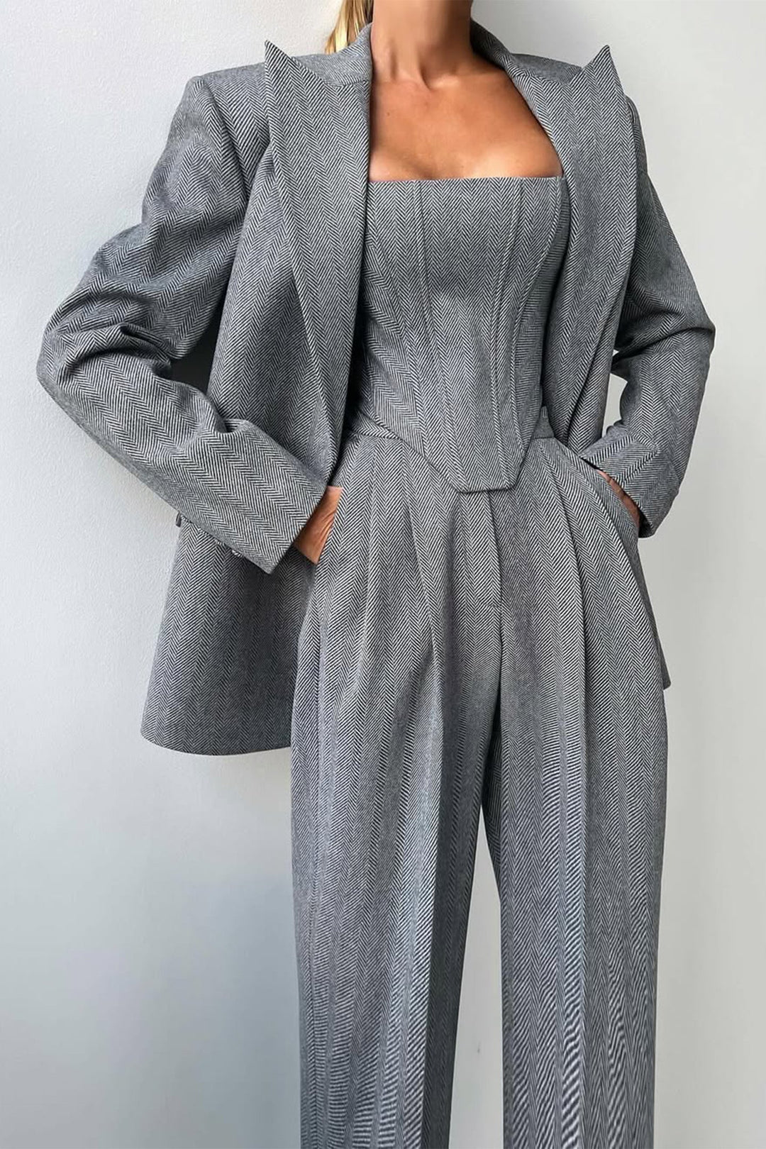Arianna | Completo Donna a Tre Pezzi con Blazer Doppiopetto