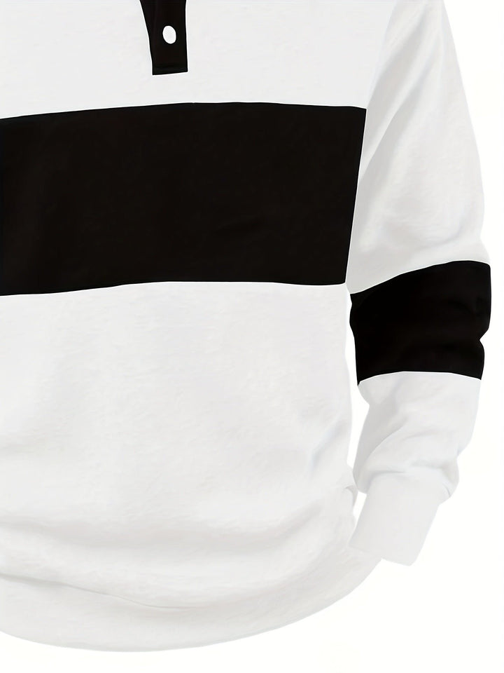 Grayson | Polo a Manica Lunga a Colori Alternati