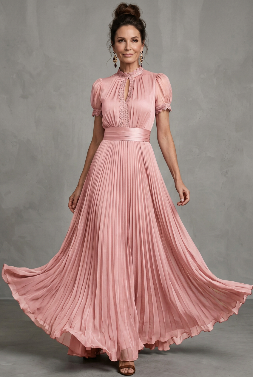 Elara | Maxi Dress – Elegante con Dettagli in Pizzo