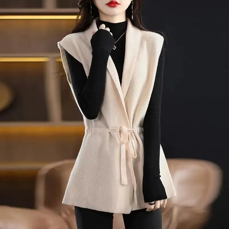 Amelia | Gilet Elegante in Pura Lana Merino