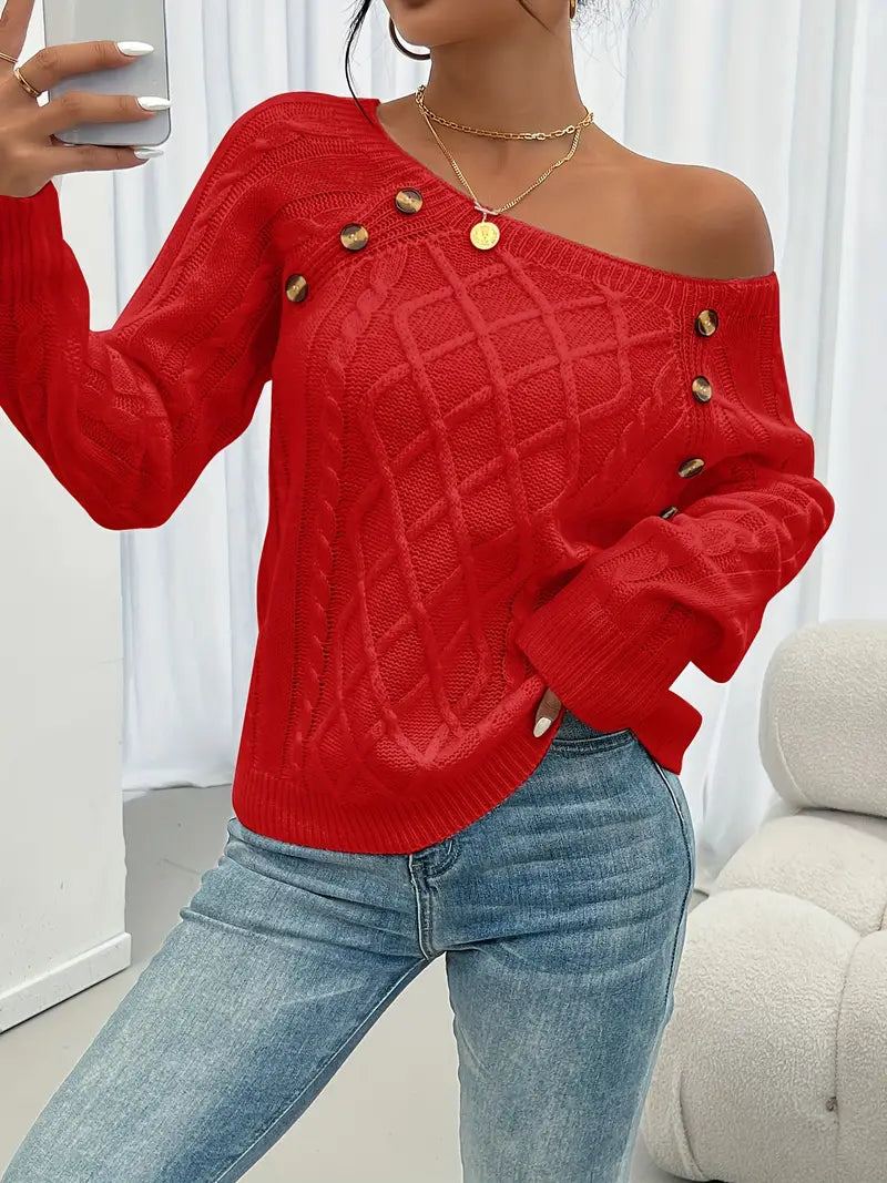 Lina | Pullover a Maniche Lunghe – Elegante Stile Casual