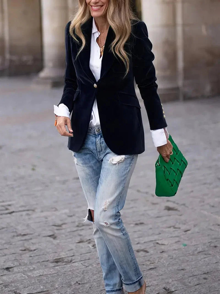 Sofia | Blazer in Velluto da Donna Elegante e Raffinato