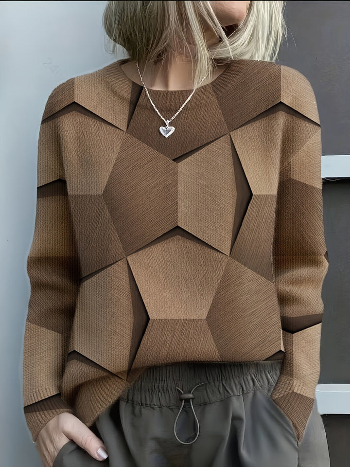 Senae | Pullover con Design Geometrico