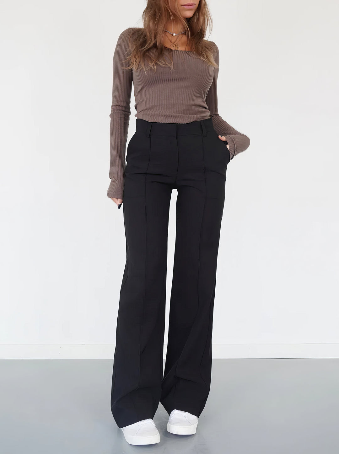 Sophia | Pantaloni casual a gamba larga eleganti e comodi