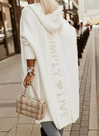 Emma | Cardigan lungo con cappuccio elegante e confortevole