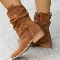 Camilla | Knielange Stiefel aus weichem Wildlederimitat