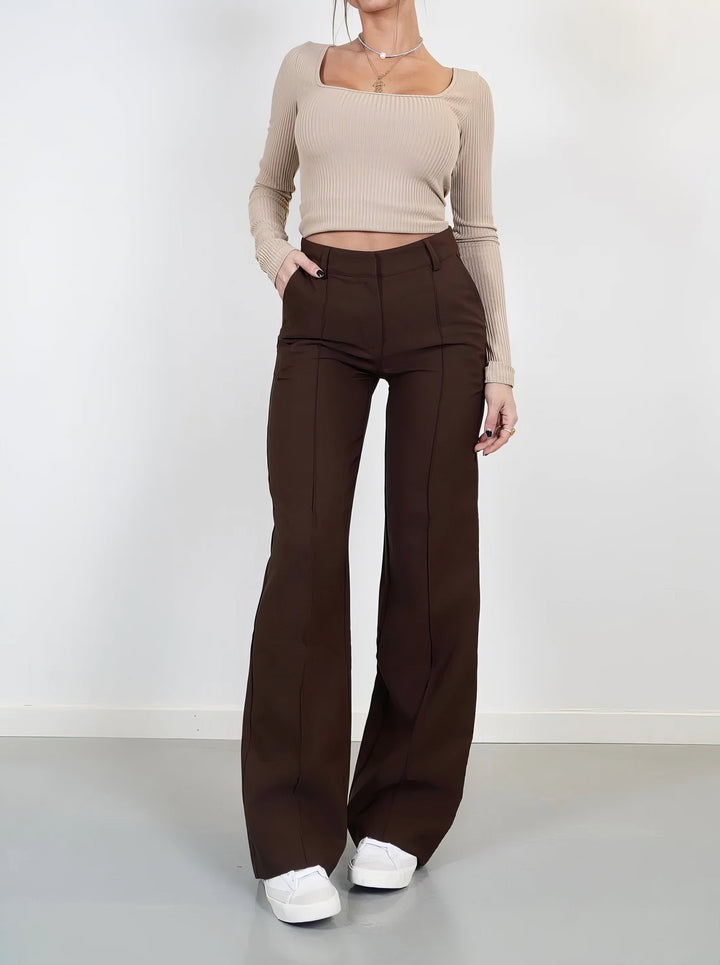 Sophia | Pantaloni casual a gamba larga eleganti e comodi