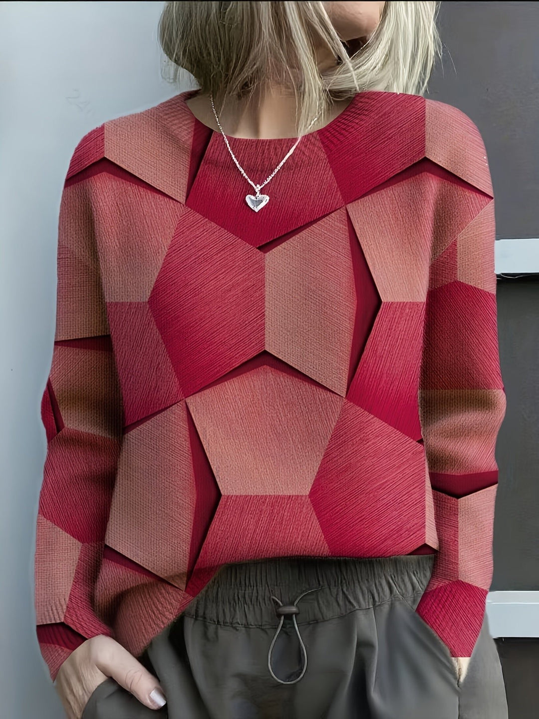 Senae | Pullover con Design Geometrico