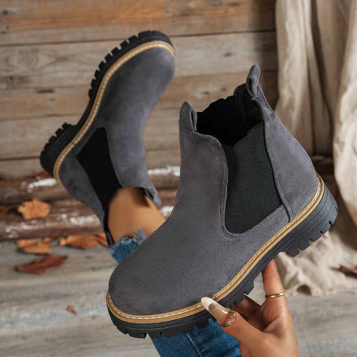 Martina | Stivaletti Chelsea Platform con Suola Carrarmato
