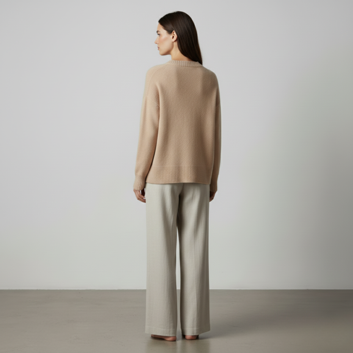 Victoire | Maglione casual in cashmere effetto lino