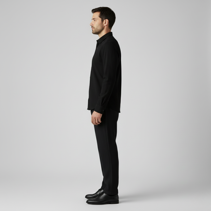 Carolos | Comoda camicia a tinta unita da uomo