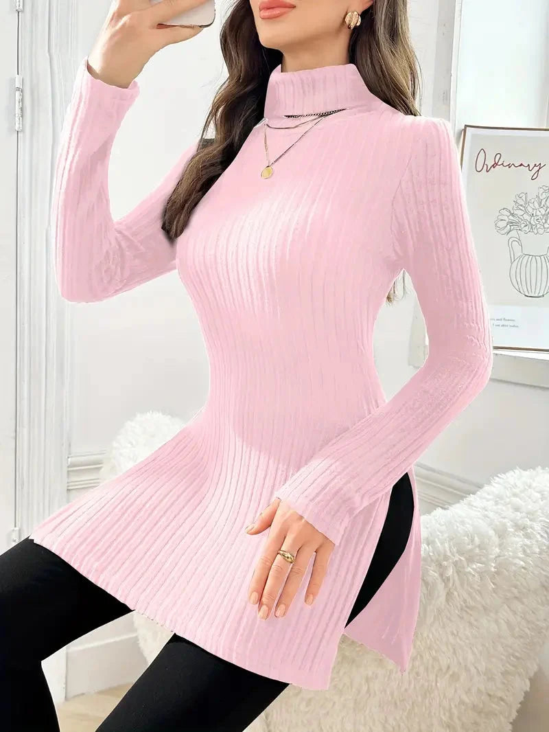 Sarah | Turtleneck Sweater – Elegant Slim Fit Style for Women