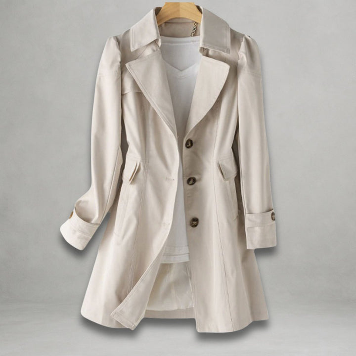Emma | Langer, lässiger und wasserdichter Trenchcoat