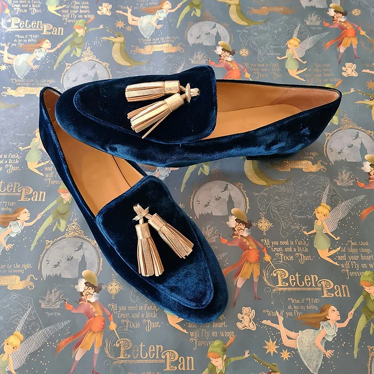 Elizabeth | Damen-Loafer mit spitzer Zehenpartie und Quasten