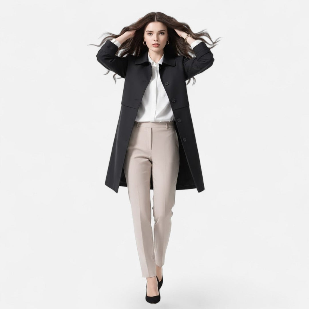 Emma | Kurzer Trenchcoat im Schneiderstil