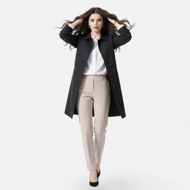Emma | Kurzer Trenchcoat im Schneiderstil