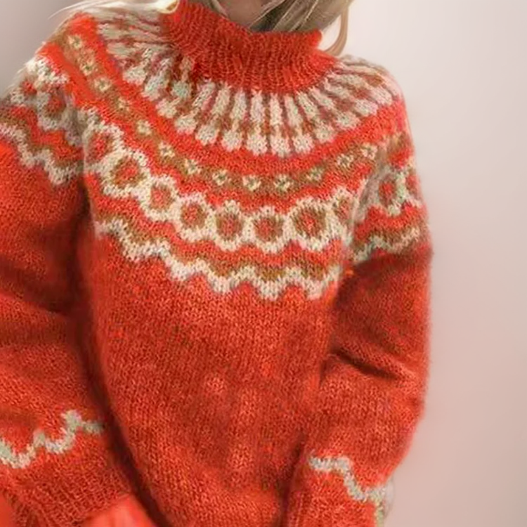 Inge | Turtleneck Sweater – Cozy Chunky Knit Design