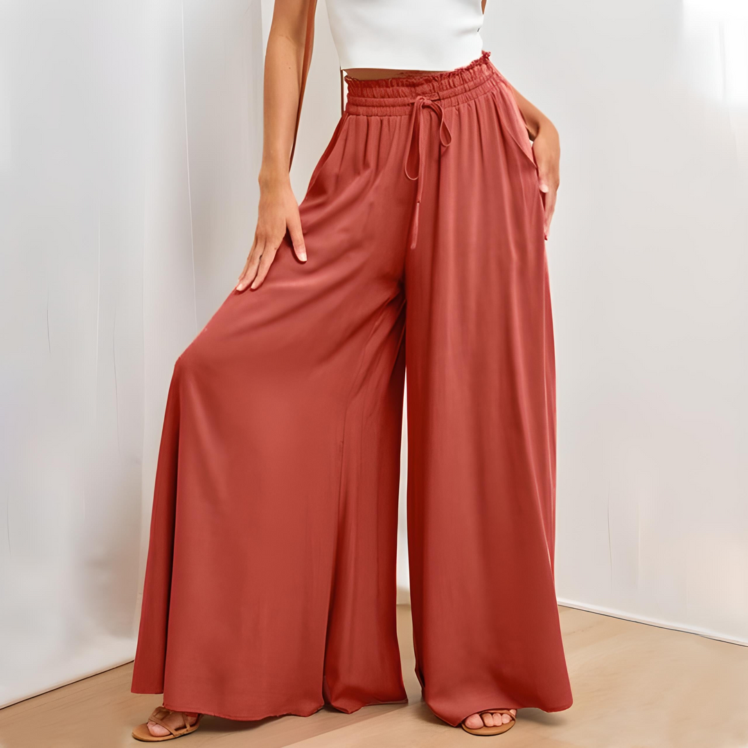 Johanna | Pantaloni Donna Eleganti a Gamba Larga