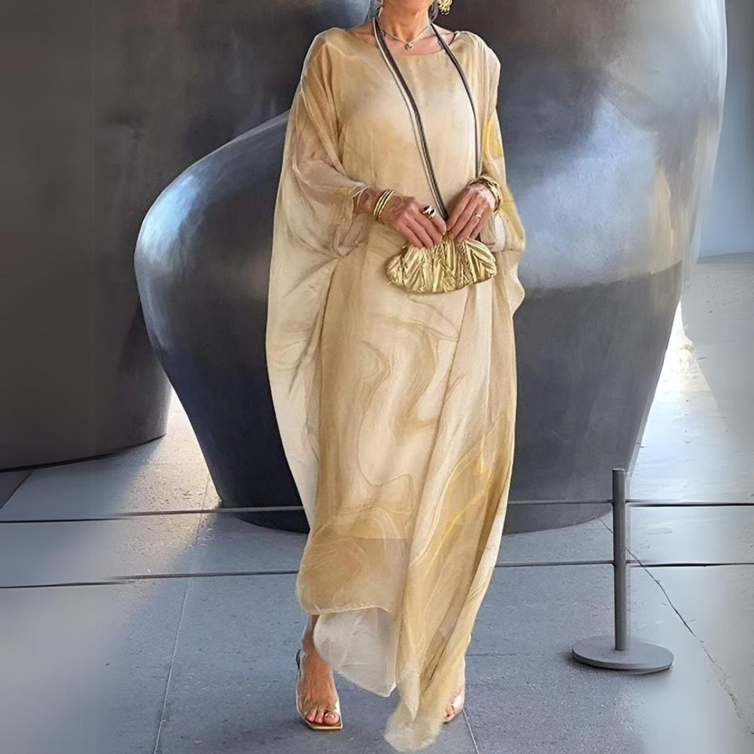 Lucy | Elegantes langärmeliges Maxikleid