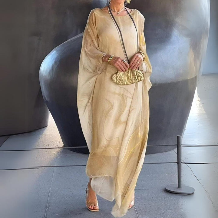 Lucy | Elegantes langärmeliges Maxikleid
