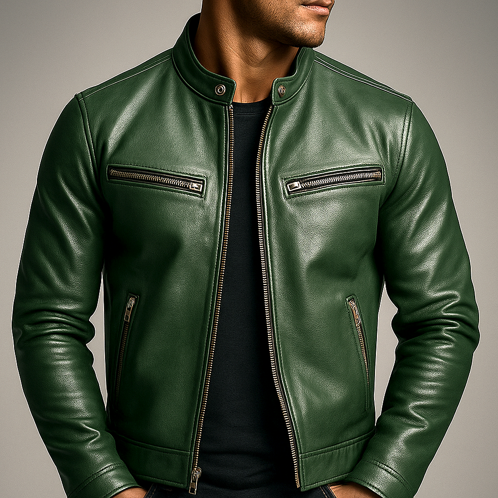 Adrian | Giacca di pelle da uomo dal gusto vintage e senza tempo 7