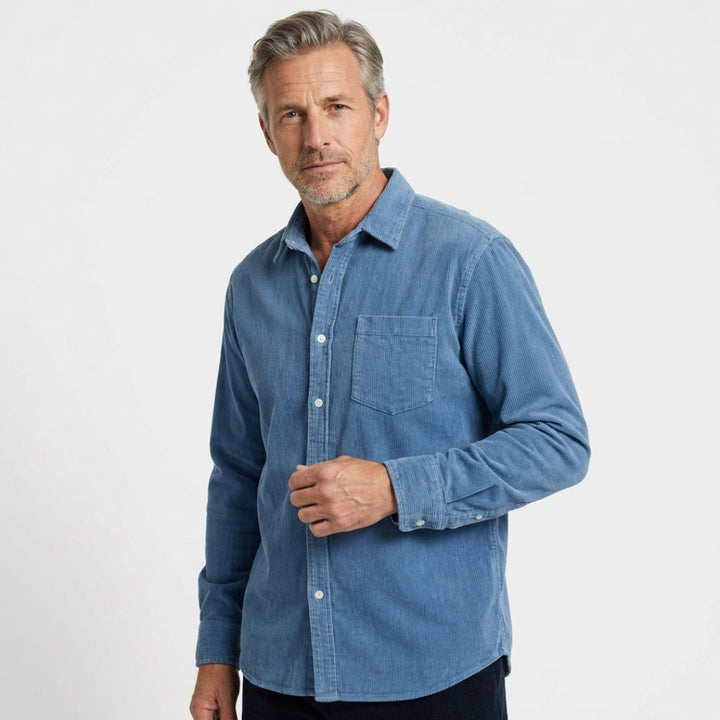 Adriano | Elegante Camicia Uomo in Velluto a Coste Regular Fit 1