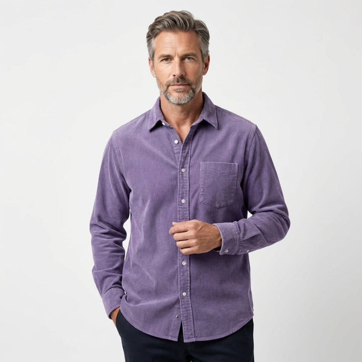 Adriano | Elegante Camicia Uomo in Velluto a Coste Regular Fit 2