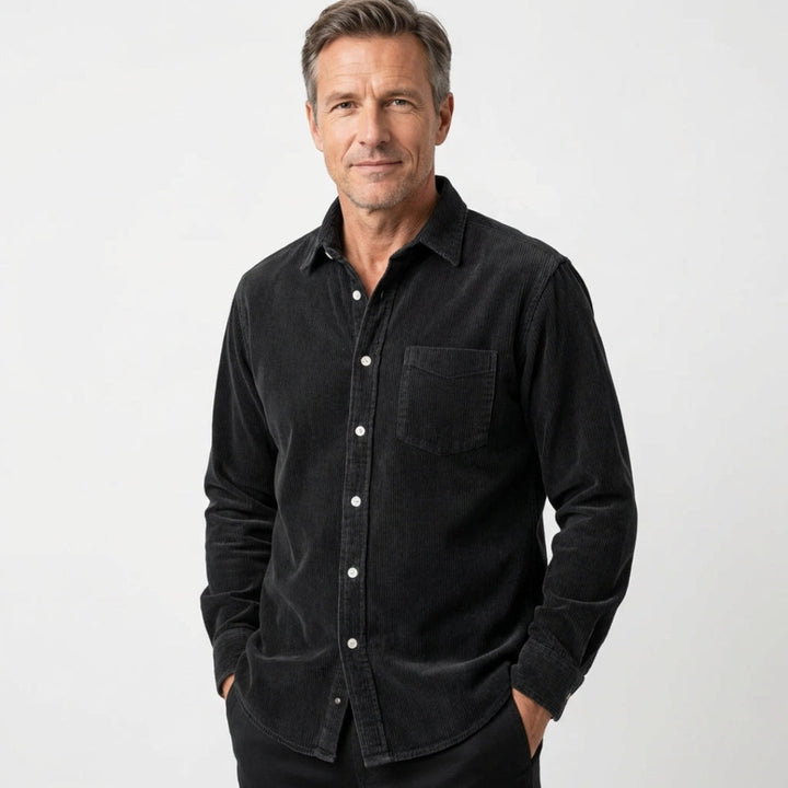 Adriano | Elegante Camicia Uomo in Velluto a Coste Regular Fit 4