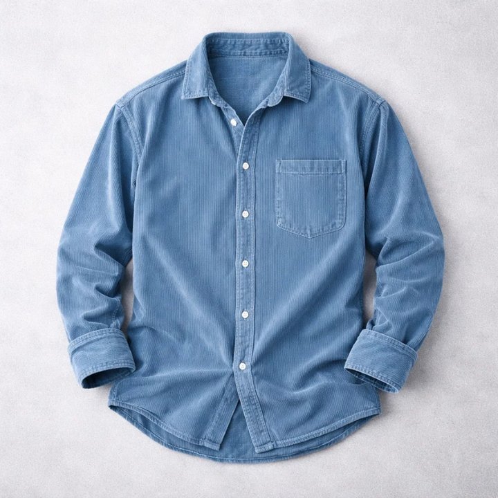 Adriano | Elegante Camicia Uomo in Velluto a Coste Regular Fit 5