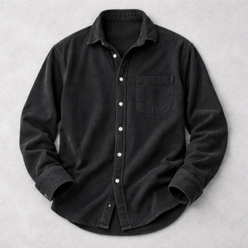 Adriano | Elegante Camicia Uomo in Velluto a Coste Regular Fit 9
